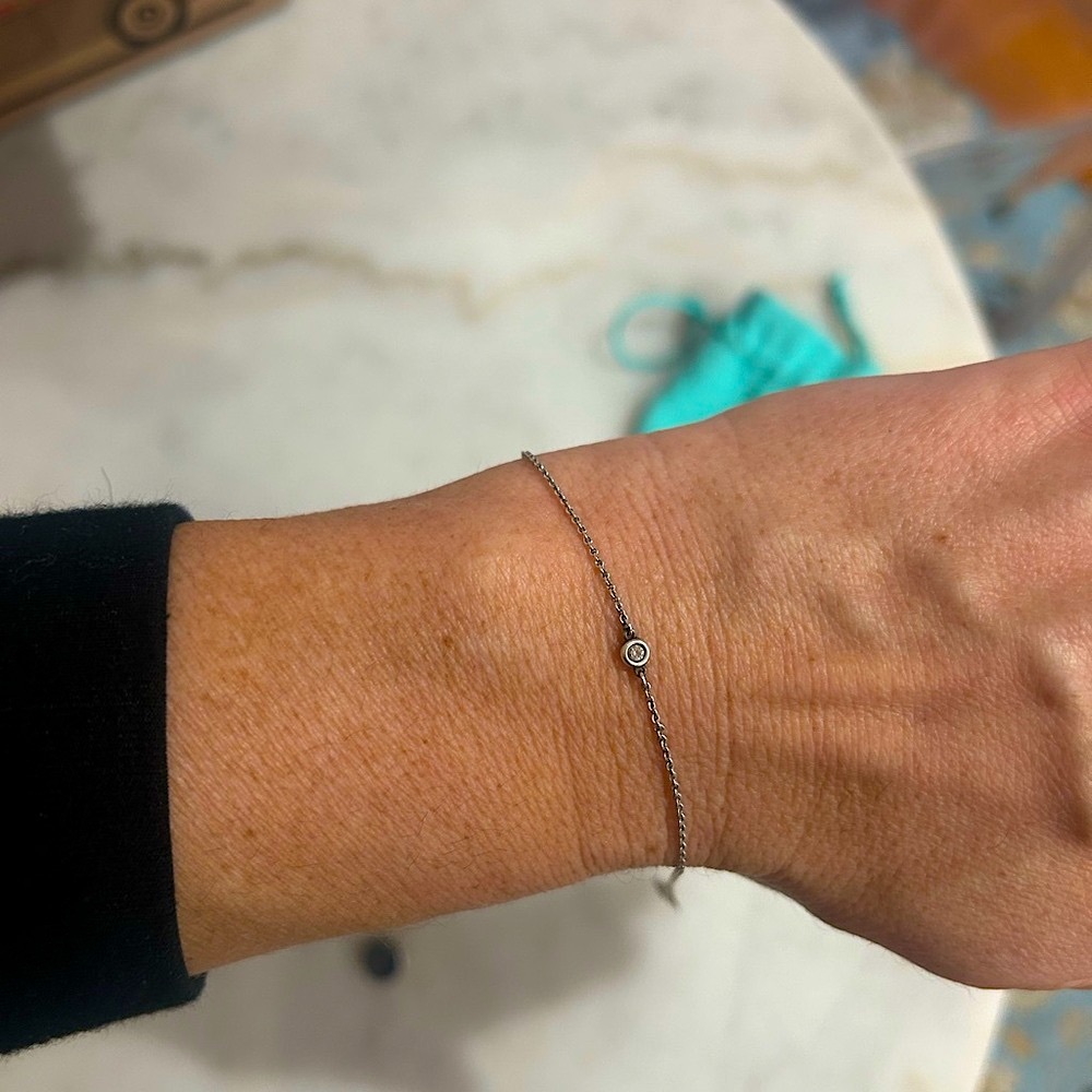 Elegant Silver and Diamond Bracelet by Tiffany & Co.